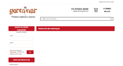 Desktop Screenshot of lojagerminar.com.br