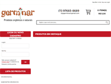 Tablet Screenshot of lojagerminar.com.br
